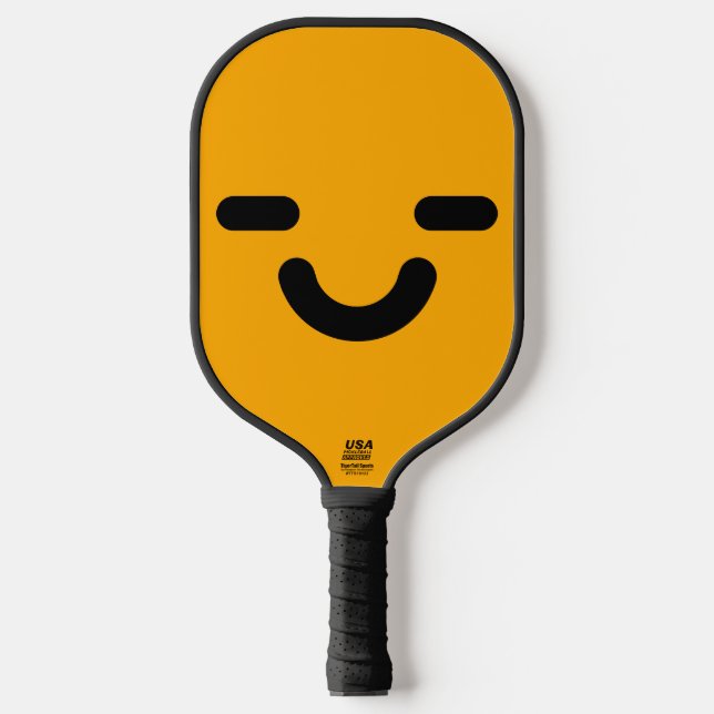 Palas De Pickleball Cara Complacida Naranja (Anverso)