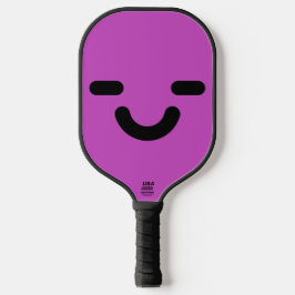 Palas De Pickleball Cara Complacida Púrpura