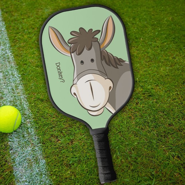Palas De Pickleball Cara de burro en verde, Personalizado, lindo (Subido por el creador)