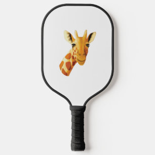 Palas De Pickleball Cara de jirafa linda hermoso safari 
