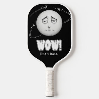 Palas De Pickleball Cara de Luna en blanco y negro
