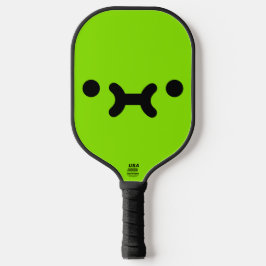 Palas De Pickleball Cara de Malhumor Adorable Verde