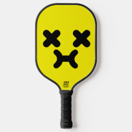 Palas De Pickleball Cara de Malhumor Atontada Amarillo