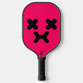 Palas De Pickleball Cara de Malhumor Atontada Rosa