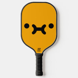 Palas De Pickleball Cara de Malhumor Naranja Adorable