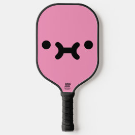 Palas De Pickleball Cara de Malhumor Rosa Claro Adorable