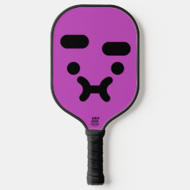 Palas De Pickleball Cara de Morritos Confundida y Púrpura