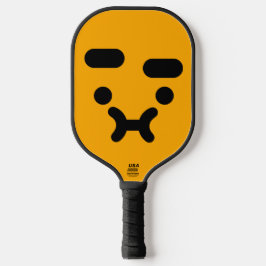 Palas De Pickleball Cara de naranja confundida y linda