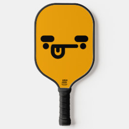 Palas De Pickleball Cara de naranja confundida y traviesa
