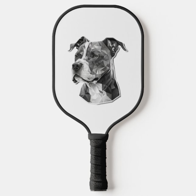 Palas De Pickleball Cara de perro de Pitbull (Anverso)
