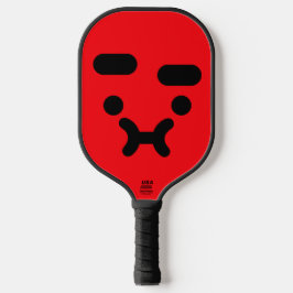 Palas De Pickleball Cara de puchero confundida linda Rojo