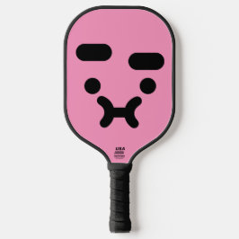 Palas De Pickleball Cara de puchero confundida linda Rosa Claro
