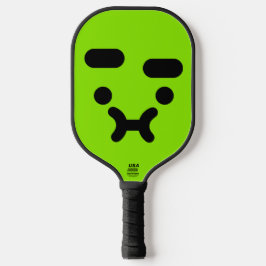 Palas De Pickleball Cara de puchero confundida linda verde