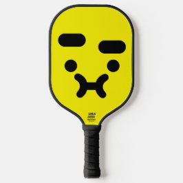 Palas De Pickleball Cara de puchero confundida y linda Amarillo
