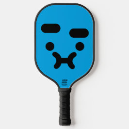 Palas De Pickleball Cara de puchero confundida y linda Azul