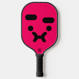 Palas De Pickleball Cara de puchero confundida y linda rosa