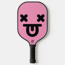 Cara Deslumbrada Lengua Fuera Rosa Claro