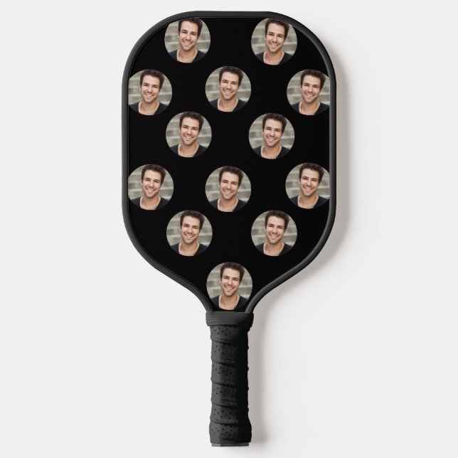 Palas De Pickleball Cara divertida personalizada, foto Personalizado (Anverso)