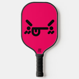 Palas De Pickleball Cara Enojada Traviesa Rosa