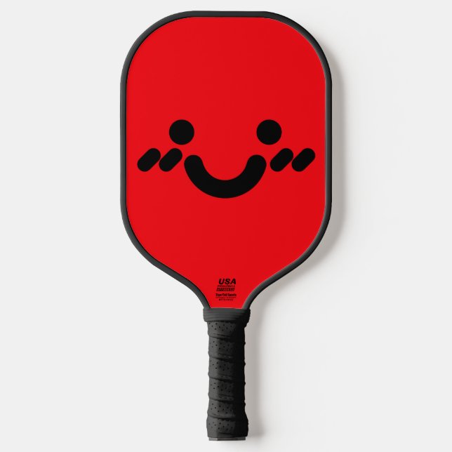 Palas De Pickleball Cara roja tímida linda (Anverso)