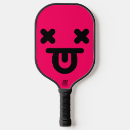 Palas De Pickleball Cara Rosa con Lengua Afuera Aturdida