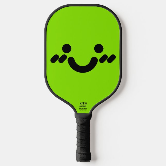 Palas De Pickleball Cara Verde Tímida y Linda (Anverso)