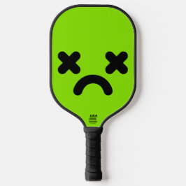 Palas De Pickleball Cara Verde Triste Aturdida