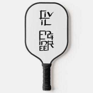 Palas De Pickleball Carácter de ingeniero civil