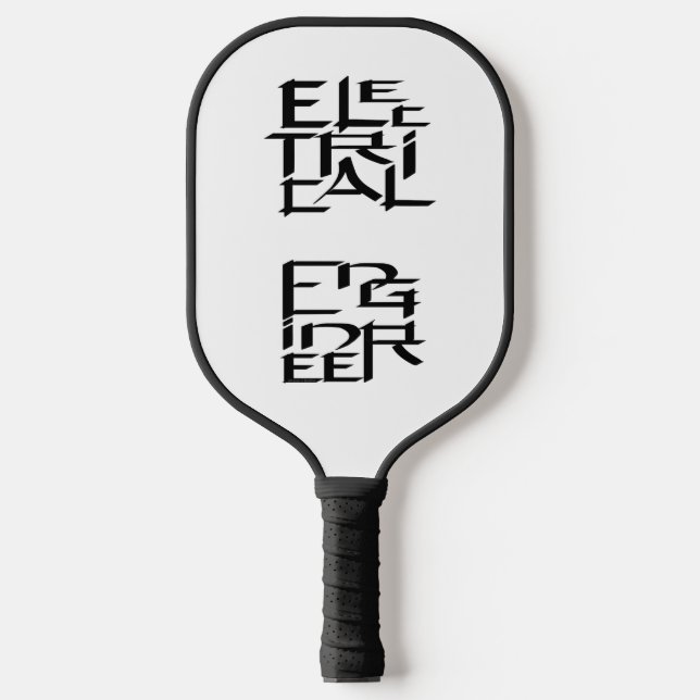 Palas De Pickleball Carácter de ingeniero eléctrico (Anverso)
