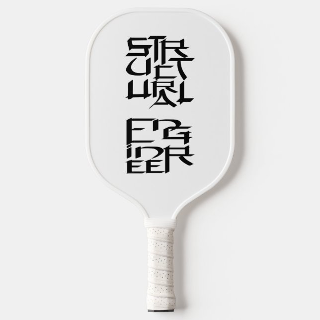 Palas De Pickleball Carácter de ingeniero estructural (Anverso)