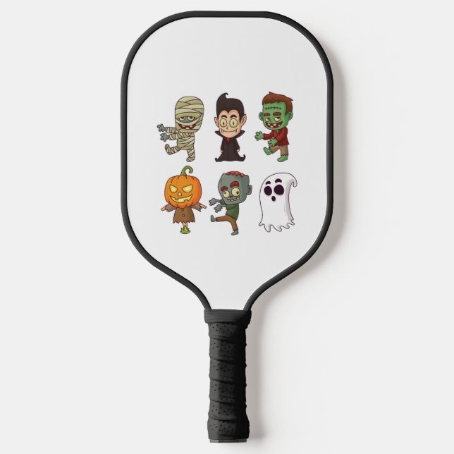Palas De Pickleball Caracteres de Halloween (Anverso)