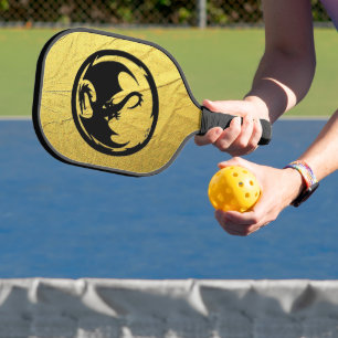 Palas De Pickleball Carbono de remo de la veta dorada del Dragón Negro