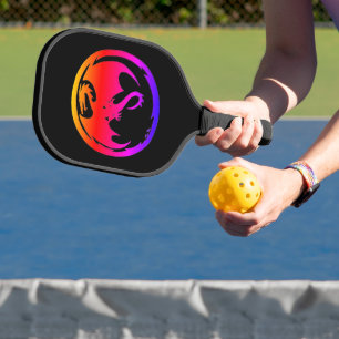 Palas De Pickleball Carbono de remo de volquete negro de Neon Dragon