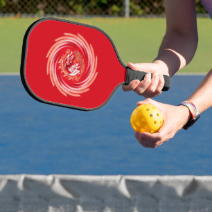 Palas De Pickleball Carbono de remo rojo Lobo salvaje