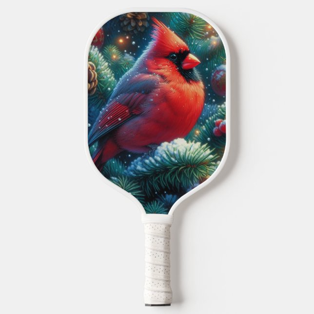 Palas De Pickleball Cardenal de Navidad/invierno (Anverso)