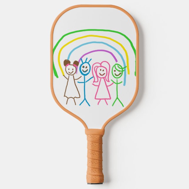 Palas De Pickleball Cargar los dibujos de los niños convierte los dibu (Anverso)