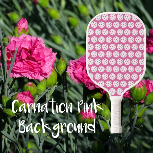 Palas De Pickleball Carnación contemporánea estilizada rosa y blanca (Pretty in Pink! This Pickleball Paddle says it all. )