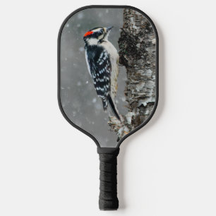 Palas De Pickleball Carpintero lechoso en nieve - Fotografía original
