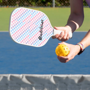 Palas De Pickleball Cartón retro de cheques de la década de 1990 2000 