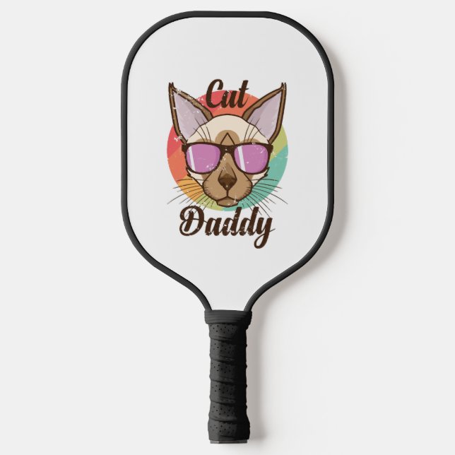 Palas De Pickleball Cat Daddy Siamese Cat Mascota Masculino Cat (Anverso)