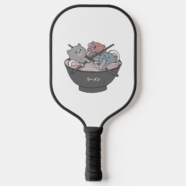 Palas De Pickleball Cat Ramen Kawaii (Anverso)