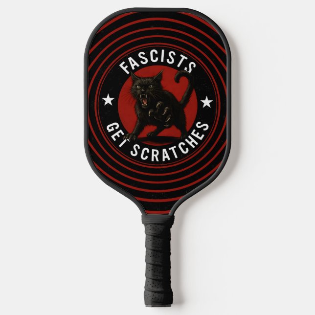 Palas De Pickleball Cats Against Fascists (Anverso)