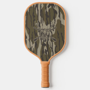 Palas De Pickleball Cazador Rifle Fondo Camuflaje Ciervo de Cola Blanc