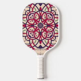Palas De Pickleball cérculo de mosaico, Mandala-Pattern