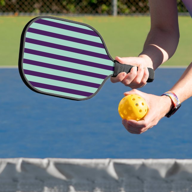 Palas De Pickleball Chic Pickleball Paddle with Bold Stripe Design (in situ)