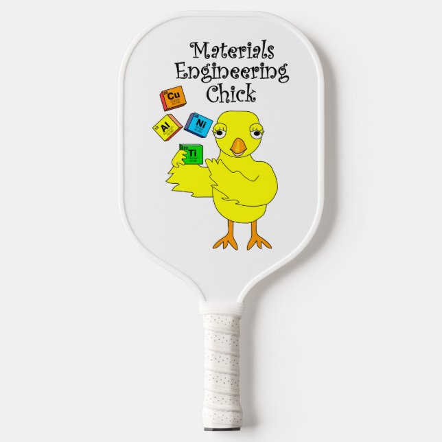 Palas De Pickleball Chick de ingeniería de materiales (Anverso)