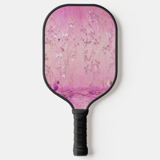 Palas De Pickleball Chinoiserie rosa (Anverso)