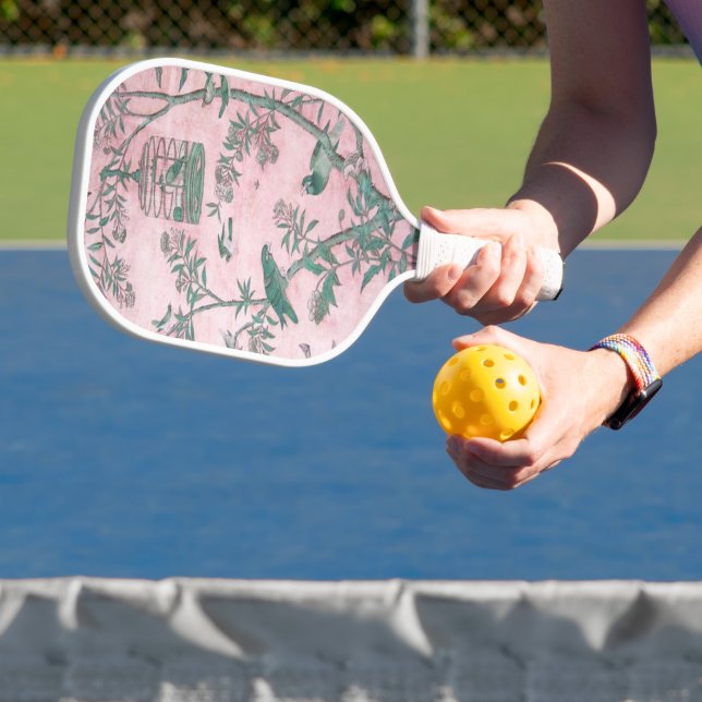 Palas De Pickleball Chinoiserie rosa (in situ)