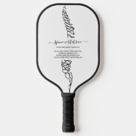 Palas De Pickleball Chiropractic Spine Logo