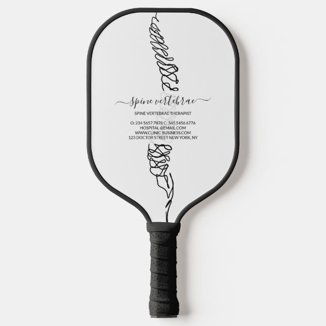 Palas De Pickleball Chiropractic Spine Logo (Anverso)